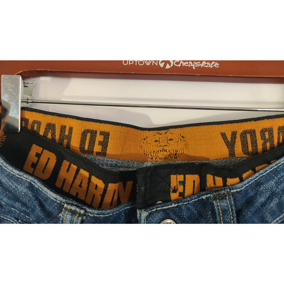 Sold! Vintage Y2K Ed Hardy By Christian Audigier Denim Graphic Jeans US 29 - Picture 4 of 8